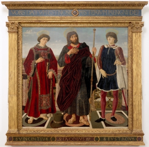 I santi Vincenzo, Jacopo ed Eustachio (Pala del Cardinale del Portogallo)